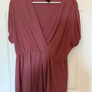 Torrid Dusty Rose V-Neck Top